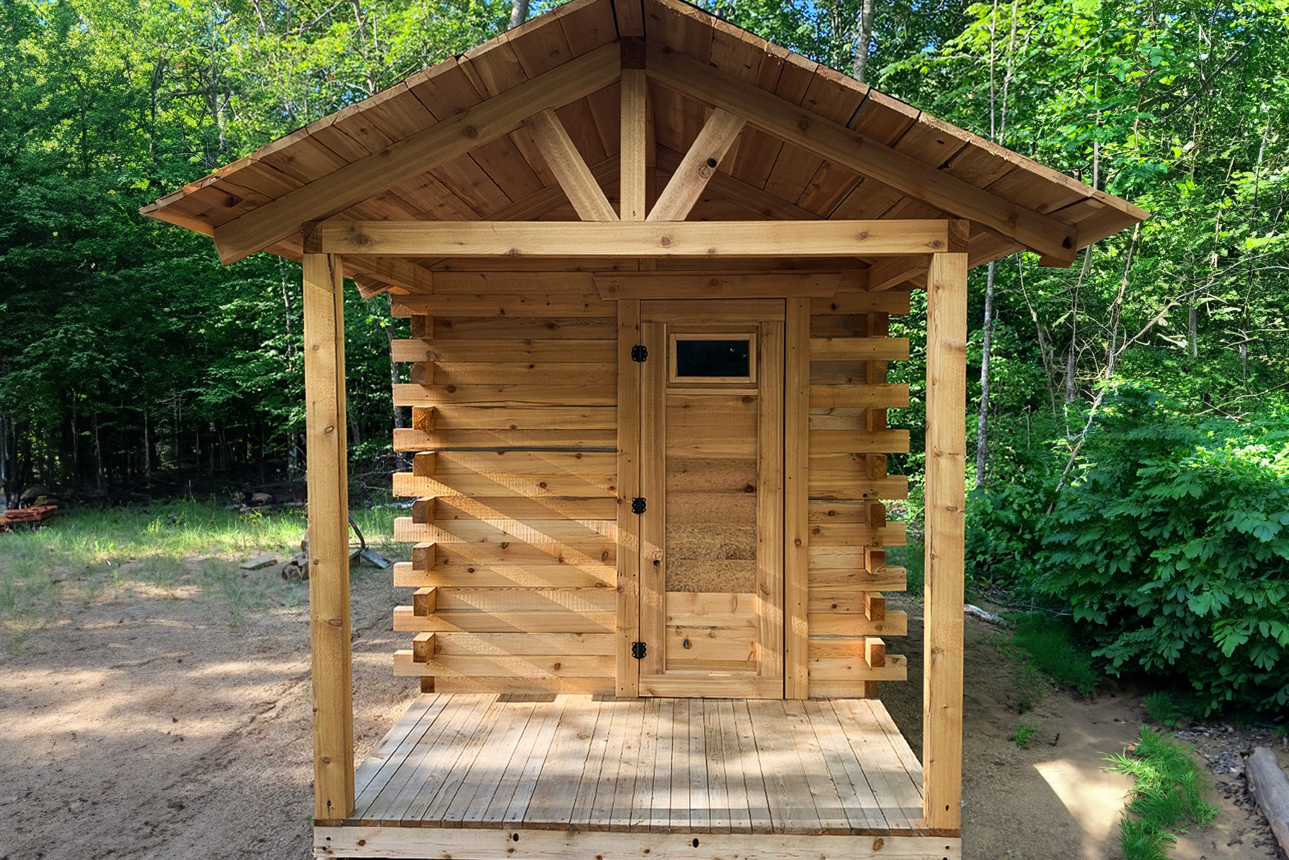 Custom sauna front.