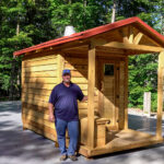 Darren with Sauna